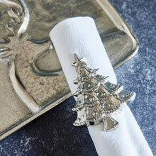 Lade das Bild in den Galerie-Viewer, 6er Set Serviettenring Weihnachtsbaum