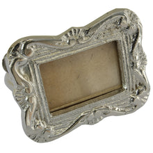Lade das Bild in den Galerie-Viewer, 6er Set Serviettenringe Bilderrahmen Messing silber
