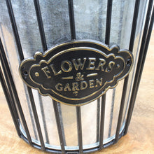 Lade das Bild in den Galerie-Viewer, Pflanzeimer Zink Metall Schwarz