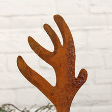 Lade das Bild in den Galerie-Viewer, 2er Set Deko Hirsch Rost