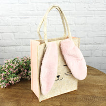 Lade das Bild in den Galerie-Viewer, Filztasche Hase Creme Rosa