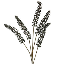 Lade das Bild in den Galerie-Viewer, Kunstblume mit 5 schwarzen Beerenzweigen