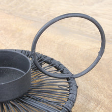 Lade das Bild in den Galerie-Viewer, 2er Set Kerzenständer für Teelichter schwarz