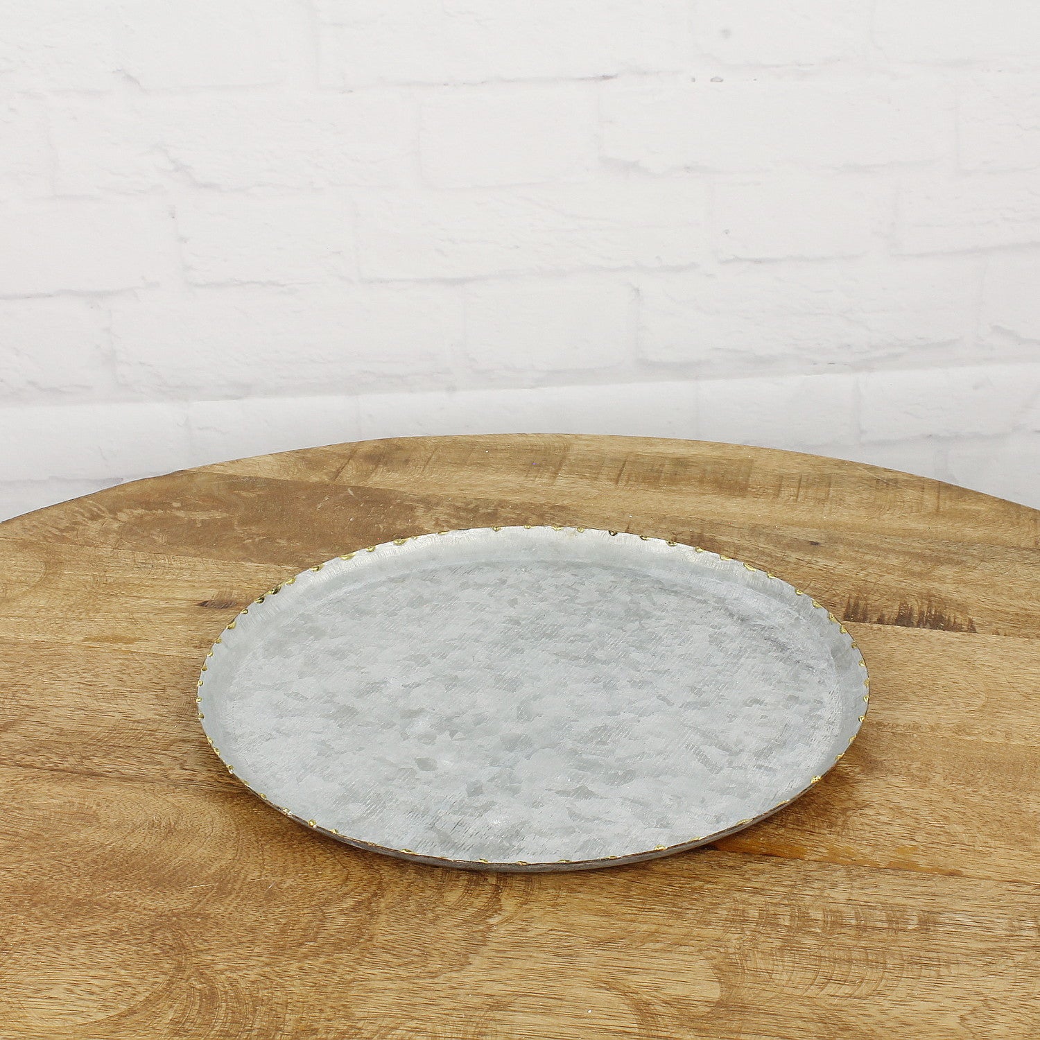Blechteller Grau 27 cm – Macosa Home