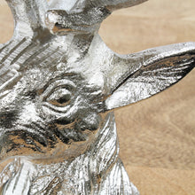 Lade das Bild in den Galerie-Viewer, Kerzenhalter Hirschkopf Silber