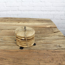Lade das Bild in den Galerie-Viewer, Untersetzer Mangolholz mit Deckelhalter 6 Stück