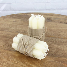 Lade das Bild in den Galerie-Viewer, 14er Set Tischkerze Elfenbein