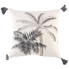 Lade das Bild in den Galerie-Viewer, Dekokissen mit Füllung Palme natur