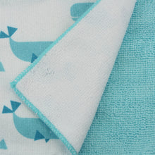Lade das Bild in den Galerie-Viewer, 3er Set Spültuch Putztuch Türkis Wal