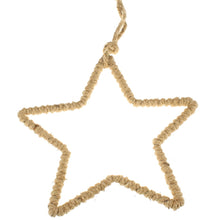 Lade das Bild in den Galerie-Viewer, Dekostern zum Hängen mit Jute umwickelt