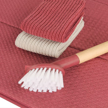 Lade das Bild in den Galerie-Viewer, Spülbürste Nylon, Spültücher & Abtropfmatte Burgund