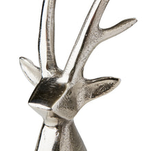 Lade das Bild in den Galerie-Viewer, Rentier Büste Silber 37 cm