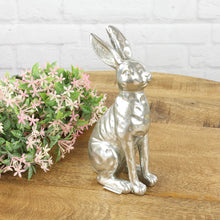 Lade das Bild in den Galerie-Viewer, Osterhase Silber 20 cm