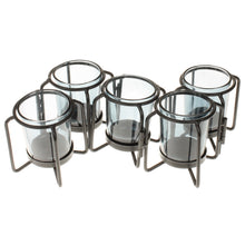 Lade das Bild in den Galerie-Viewer, Teelichthalter schwarz Metall beweglich