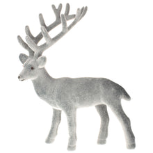 Lade das Bild in den Galerie-Viewer, Hirsch grau beflockt