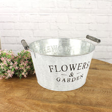 Lade das Bild in den Galerie-Viewer, Pflanztopf Zink Flowers & Garden Silber