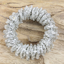 Lade das Bild in den Galerie-Viewer, Serviettenring 4- Set perlenbesetzt silber