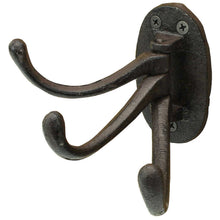 Lade das Bild in den Galerie-Viewer, 3er Wandhaken Picaro Rostfarben Metall