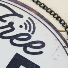 Lade das Bild in den Galerie-Viewer, Schild Free Wifi