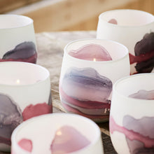 Lade das Bild in den Galerie-Viewer, Windlicht Glas bunt klein 9,5 cm