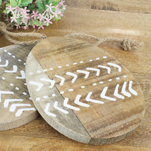 Lade das Bild in den Galerie-Viewer, 2er Set Deko Osterei Holz