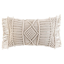 Lade das Bild in den Galerie-Viewer, Kissen 30 x 50 cm Creme Boho