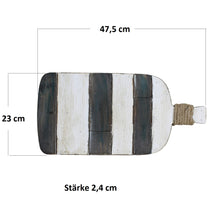 Lade das Bild in den Galerie-Viewer, Deko Holzbrett Eckig gestreift