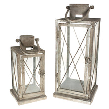 Lade das Bild in den Galerie-Viewer, Laternen, 2er Set, Antik finished, Metall