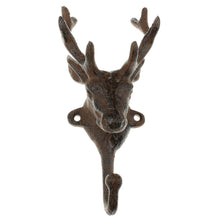 Lade das Bild in den Galerie-Viewer, Wandhaken Hirsch Rostbraun Metall