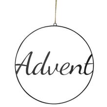 Lade das Bild in den Galerie-Viewer, Dekoring Metall Advent Schwarz