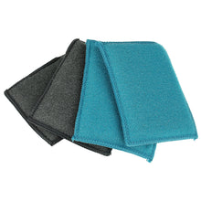 Lade das Bild in den Galerie-Viewer, 4er Set Mikrofaserschwamm Anthrazit Türkis