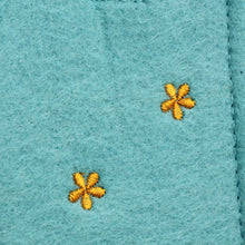 Lade das Bild in den Galerie-Viewer, Osterfilztasche Türkis mit Osterhase