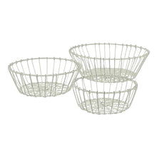 Lade das Bild in den Galerie-Viewer, 3tlg. Korbset in Weiß
