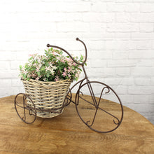 Lade das Bild in den Galerie-Viewer, Fahrrad Pflanztopf Braun Metall