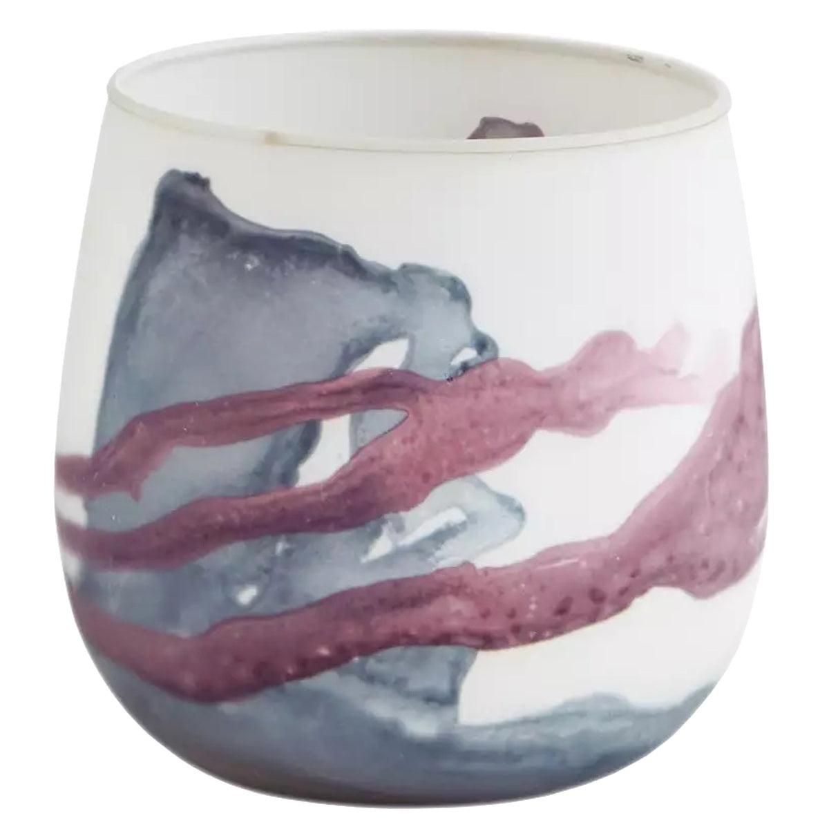 Windlicht Glas bunt groß 12 cm – Macosa Home