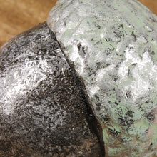 Lade das Bild in den Galerie-Viewer, 3er Set Dekoeichel 5,5 cm Silber Grün