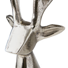 Lade das Bild in den Galerie-Viewer, Rentier Büste Silber 52 cm