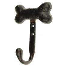 Lade das Bild in den Galerie-Viewer, Wandhaken Hundeknochen Grau Eisen