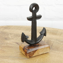 Lade das Bild in den Galerie-Viewer, Dekoanker Metall Mangoholz