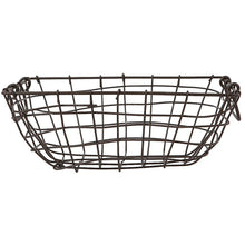 Lade das Bild in den Galerie-Viewer, 2er Set Metallkorb rechteckig grau matt