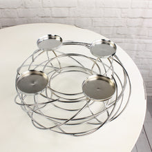 Lade das Bild in den Galerie-Viewer, Adventskranz metall, silber