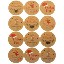 Lade das Bild in den Galerie-Viewer, Weihnachtsaufkleber Set 48 Stk