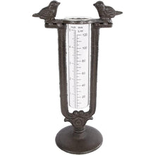 Lade das Bild in den Galerie-Viewer, Regenmesser Vögel, Metall schwarz