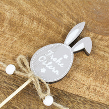 Lade das Bild in den Galerie-Viewer, 6 Stecker Ei mit Hasenohren Holz