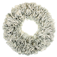 Lade das Bild in den Galerie-Viewer, Weihnachtskranz 33 cm Ø grau blau mit Glimmer
