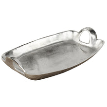Lade das Bild in den Galerie-Viewer, Tablett mit Henkel silber