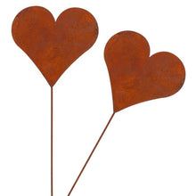 Lade das Bild in den Galerie-Viewer, 2er Set Gartenstecker Herz