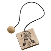 Lade das Bild in den Galerie-Viewer, Raffhalter, Holz mit Druck "Traumfänger"