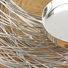 Lade das Bild in den Galerie-Viewer, Adventskranz Metall 37 cm Silber