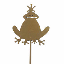 Lade das Bild in den Galerie-Viewer, 2er Set Frosch Metall Rost auf Stab